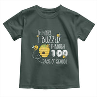 Funny 100th Day Of School Bee Toddler T Shirt Oh Honey I Buzzed Through 100 Days Of School