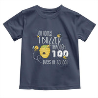 Funny 100th Day Of School Bee Toddler T Shirt Oh Honey I Buzzed Through 100 Days Of School