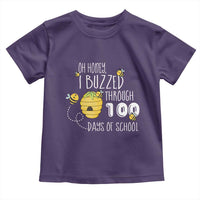 Funny 100th Day Of School Bee Toddler T Shirt Oh Honey I Buzzed Through 100 Days Of School