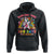 Funny Dabbing Thru 100 Days Of School Hoodie Dabbing Unicorn Rainbow