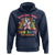 Funny Dabbing Thru 100 Days Of School Hoodie Dabbing Unicorn Rainbow