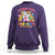 Funny Dabbing Thru 100 Days Of School Sweatshirt Dabbing Unicorn Rainbow