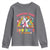 Funny Dabbing Thru 100 Days Of School Youth Sweatshirt Dabbing Unicorn Rainbow