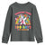 Funny Dabbing Thru 100 Days Of School Youth Sweatshirt Dabbing Unicorn Rainbow