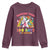 Funny Dabbing Thru 100 Days Of School Youth Sweatshirt Dabbing Unicorn Rainbow