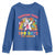 Funny Dabbing Thru 100 Days Of School Youth Sweatshirt Dabbing Unicorn Rainbow