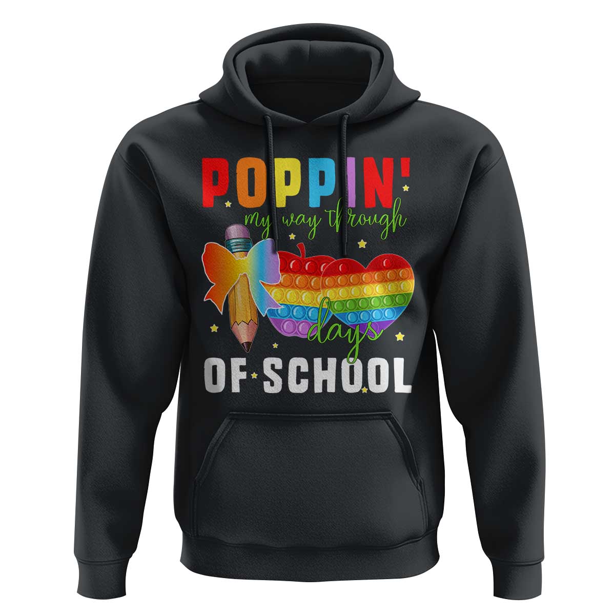 Funny Poppin' My Way Through 100 Day Hoodie