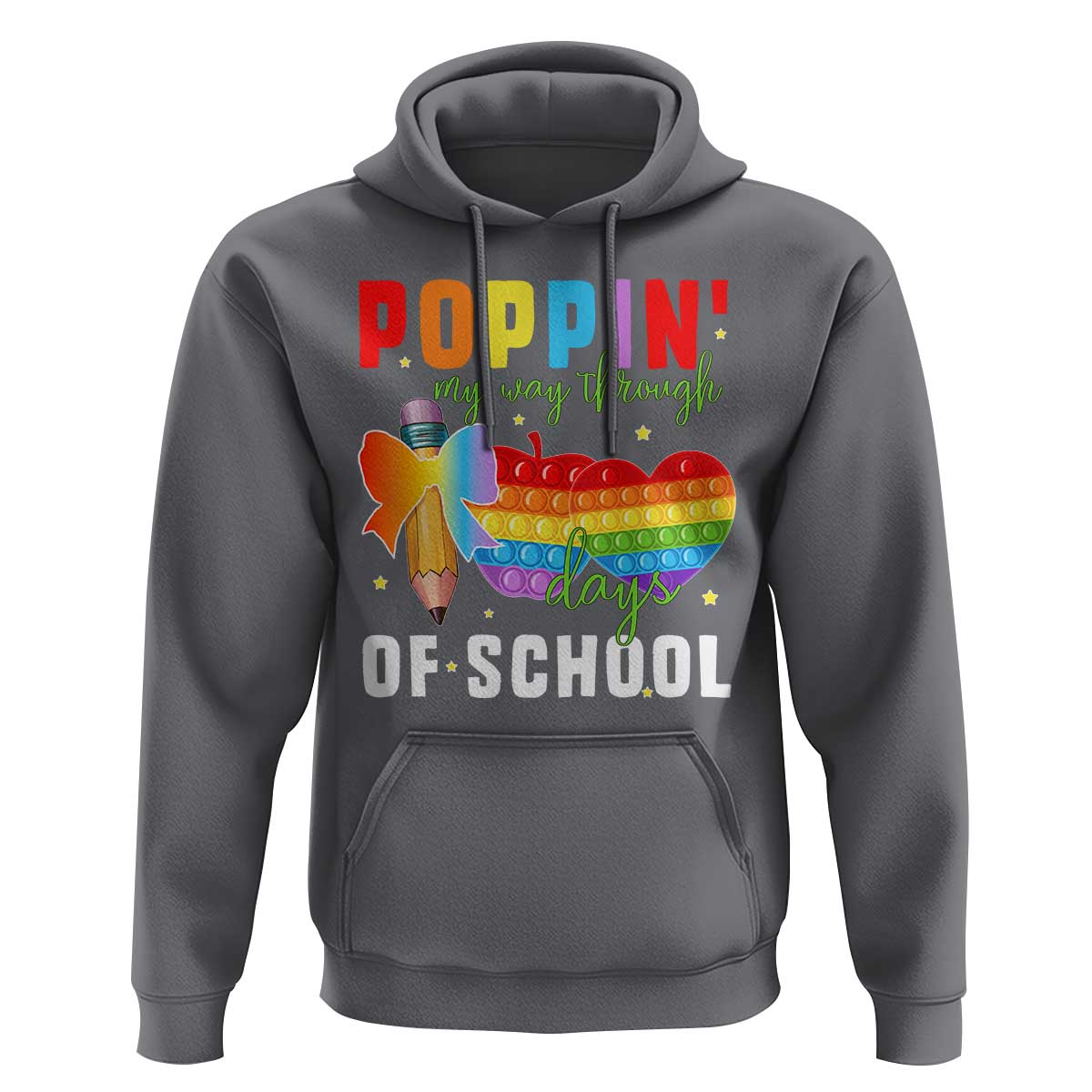 Funny Poppin' My Way Through 100 Day Hoodie