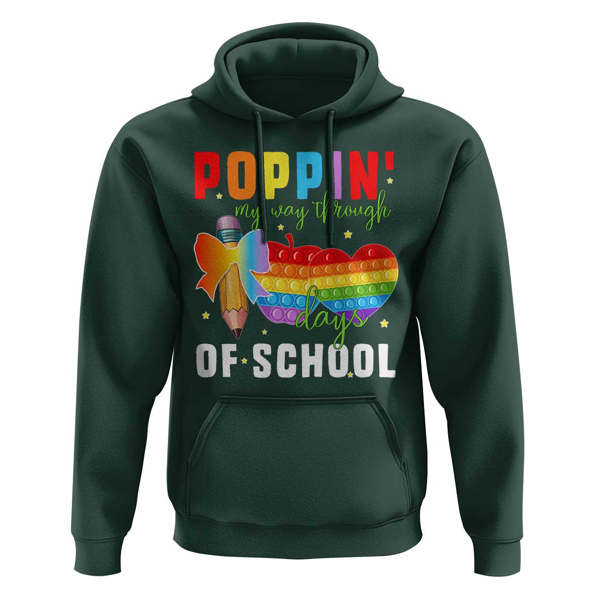 Funny Poppin' My Way Through 100 Day Hoodie