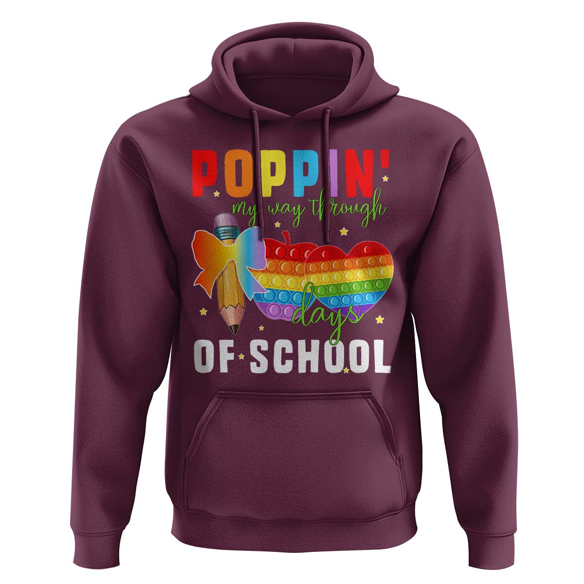 Funny Poppin' My Way Through 100 Day Hoodie