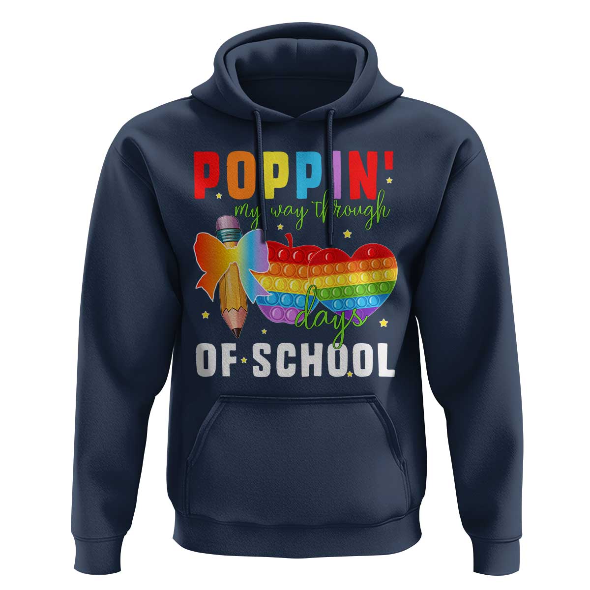 Funny Poppin' My Way Through 100 Day Hoodie