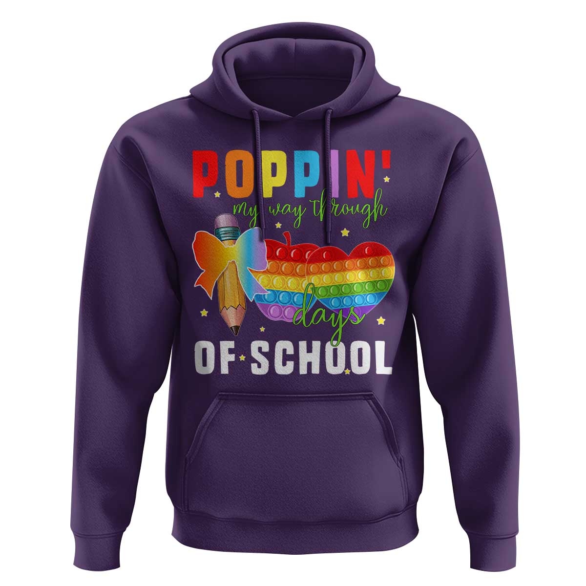 Funny Poppin' My Way Through 100 Day Hoodie
