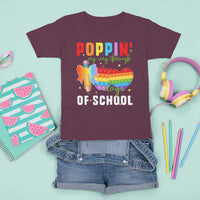 Funny Poppin' My Way Through 100 Day T Shirt For Kid