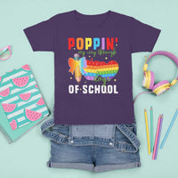 Funny Poppin' My Way Through 100 Day T Shirt For Kid