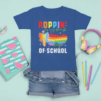 Funny Poppin' My Way Through 100 Day T Shirt For Kid