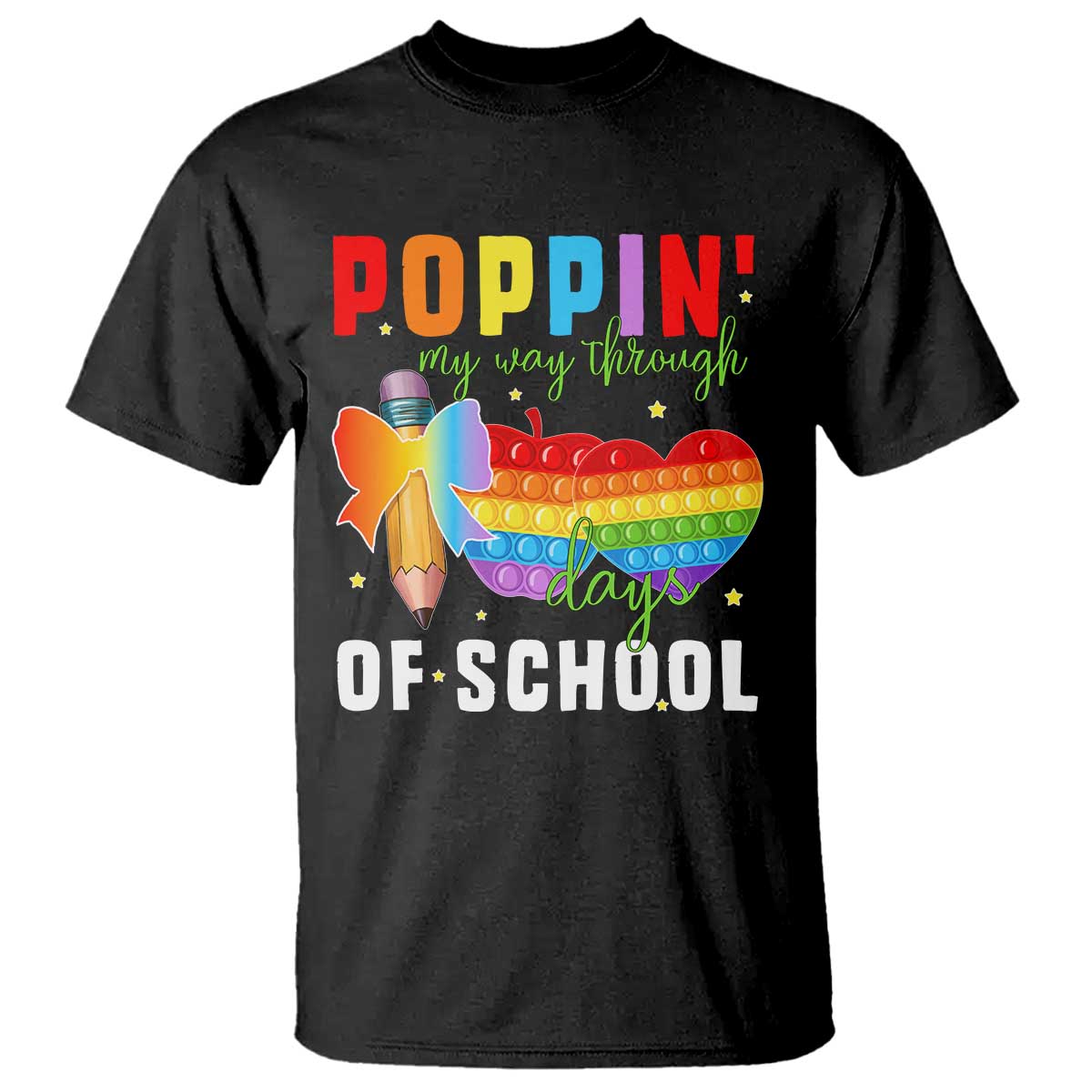 Funny Poppin' My Way Through 100 Day T Shirt