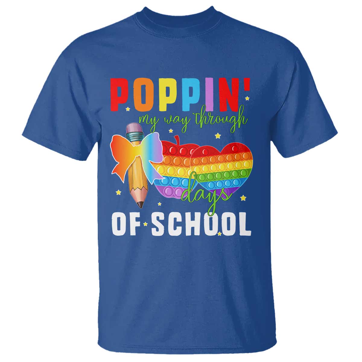 Funny Poppin' My Way Through 100 Day T Shirt