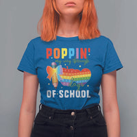 Funny Poppin' My Way Through 100 Day T Shirt For Women