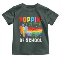 Funny Poppin' My Way Through 100 Day Toddler T Shirt