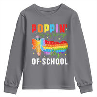 Funny Poppin' My Way Through 100 Day Youth Sweatshirt