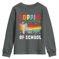 Funny Poppin' My Way Through 100 Day Youth Sweatshirt