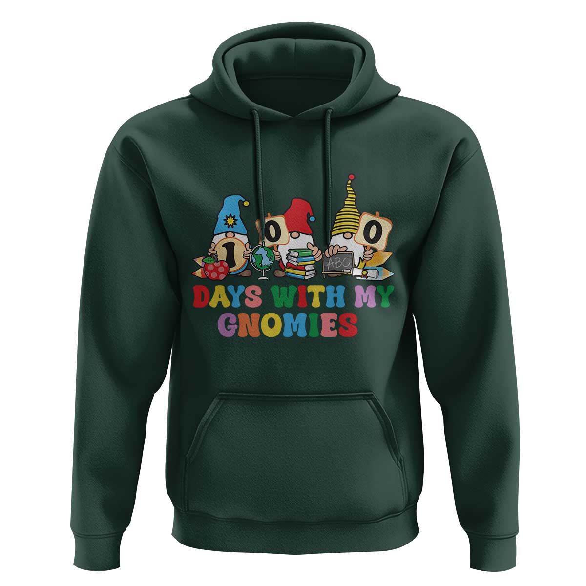 Funny 100 Days With My Gnomies Hoodie 100th Day of School