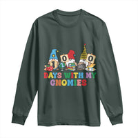 Funny 100 Days With My Gnomies Long Sleeve Shirt 100th Day of School