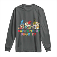 Funny 100 Days With My Gnomies Long Sleeve Shirt 100th Day of School