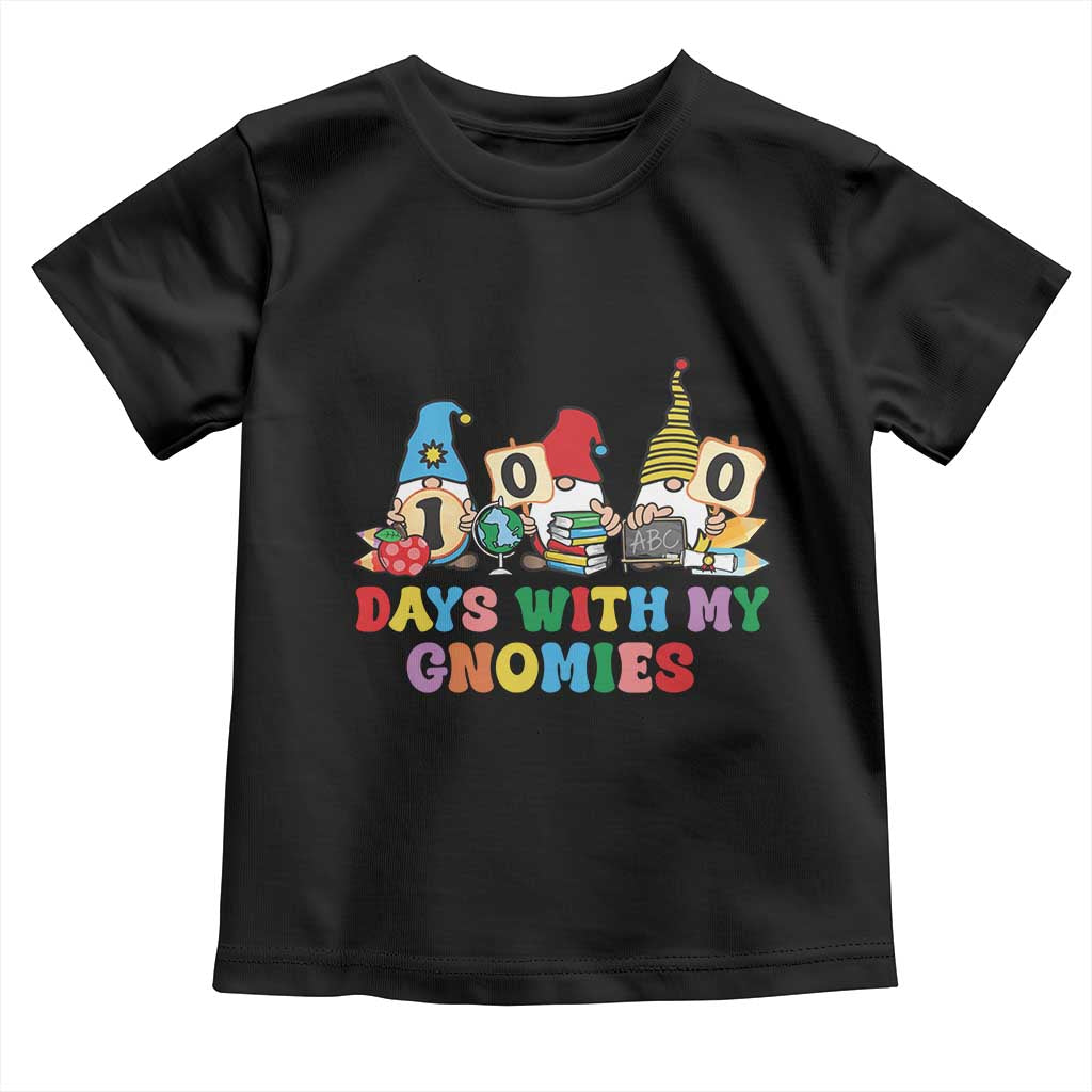 Funny 100 Days With My Gnomies Toddler T Shirt 100th Day of School