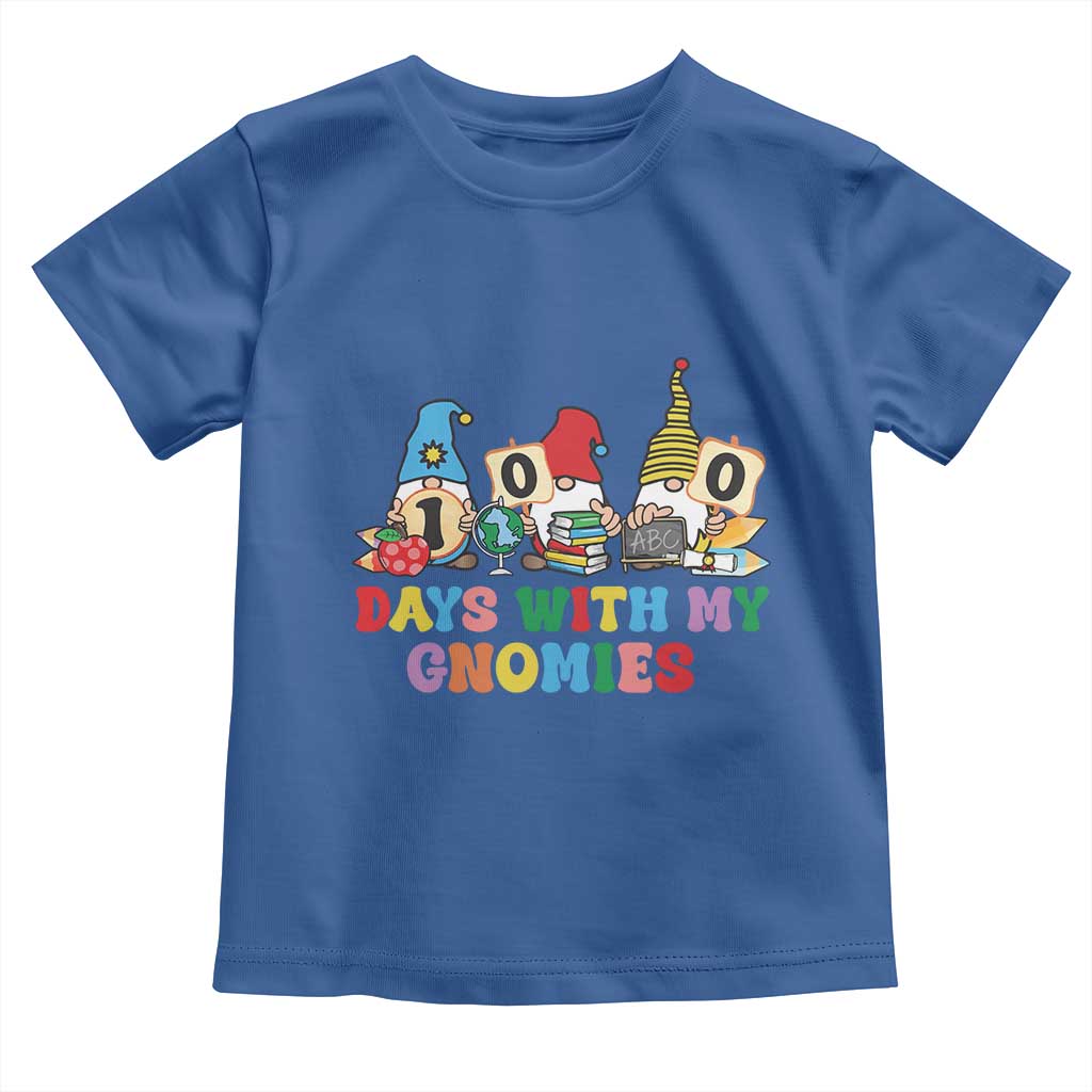 Funny 100 Days With My Gnomies Toddler T Shirt 100th Day of School