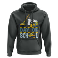 Funny 100TH Days Of School Construction Hoodie Vehicle Excavators