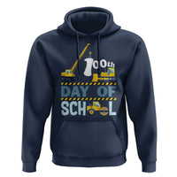 Funny 100TH Days Of School Construction Hoodie Vehicle Excavators