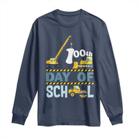 Funny 100TH Days Of School Construction Long Sleeve Shirt Vehicle Excavators