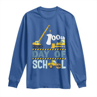 Funny 100TH Days Of School Construction Long Sleeve Shirt Vehicle Excavators