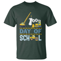 Funny 100TH Days Of School Construction T Shirt Vehicle Excavators