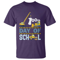 Funny 100TH Days Of School Construction T Shirt Vehicle Excavators