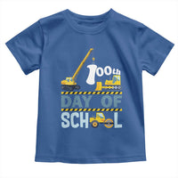 Funny 100TH Days Of School Construction Toddler T Shirt Vehicle Excavators