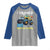 Funny I Crushed 100 Days Of School Raglan Shirt Monster Truck 100th Day Of School