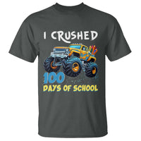Funny I Crushed 100 Days Of School T Shirt Monster Truck 100th Day Of School