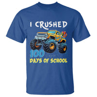Funny I Crushed 100 Days Of School T Shirt Monster Truck 100th Day Of School