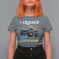 Funny I Crushed 100 Days Of School T Shirt For Women Monster Truck 100th Day Of School