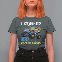 Funny I Crushed 100 Days Of School T Shirt For Women Monster Truck 100th Day Of School