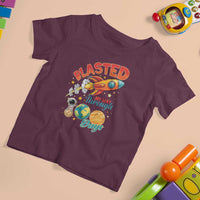 Funny Blasted My Way Through 100 Days T Shirt For Kid 100 Days Of School
