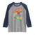 Funny Blasted My Way Through 100 Days Raglan Shirt 100 Days Of School