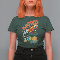 Funny Blasted My Way Through 100 Days T Shirt For Women 100 Days Of School