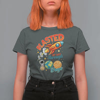 Funny Blasted My Way Through 100 Days T Shirt For Women 100 Days Of School