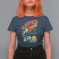 Funny Blasted My Way Through 100 Days T Shirt For Women 100 Days Of School