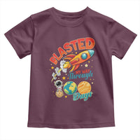 Funny Blasted My Way Through 100 Days Toddler T Shirt 100 Days Of School