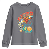 Funny Blasted My Way Through 100 Days Youth Sweatshirt 100 Days Of School