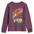 Funny Blasted My Way Through 100 Days Youth Sweatshirt 100 Days Of School